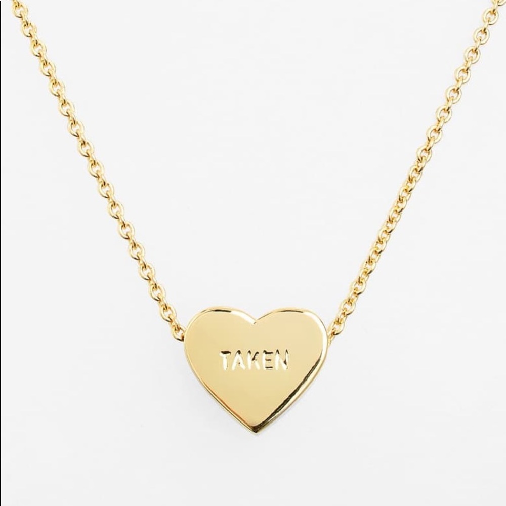 Kate Spade Taken Single Heart Charm Necklace